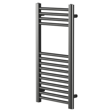 Colore Gunmetal Grey Pizarro Straight Heated Towel Rail | | Mild Steel | 800Mm X 400Mm