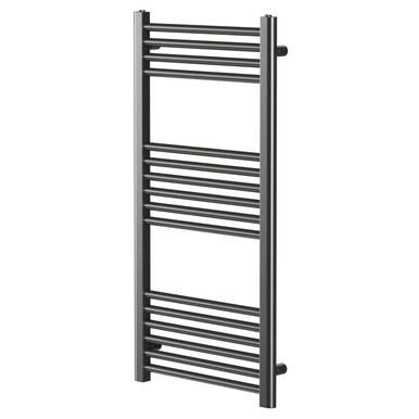Colore Gunmetal Grey Pizarro Straight Heated Towel Rail | | Mild Steel | 1000Mm X 500Mm