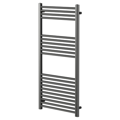 Colore Gunmetal Grey Pizarro Straight Heated Towel Rail | | Mild Steel | 1200Mm X 600Mm
