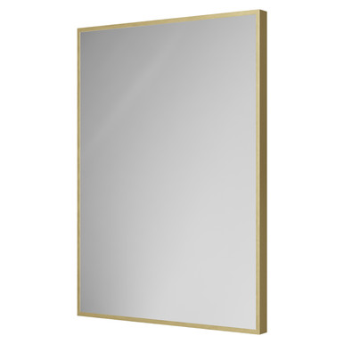 Colore Brushed Brass Brandon Aluminium Framed Mirror | | Glass/Aluminium | 500Mm X 700Mm
