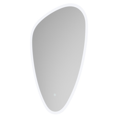 Wholesale Domestic Pebble Illuminated Dimmable Led Mirror With Demister And Touch Sensor | Glass/Aluminium | 500Mm X 800Mm