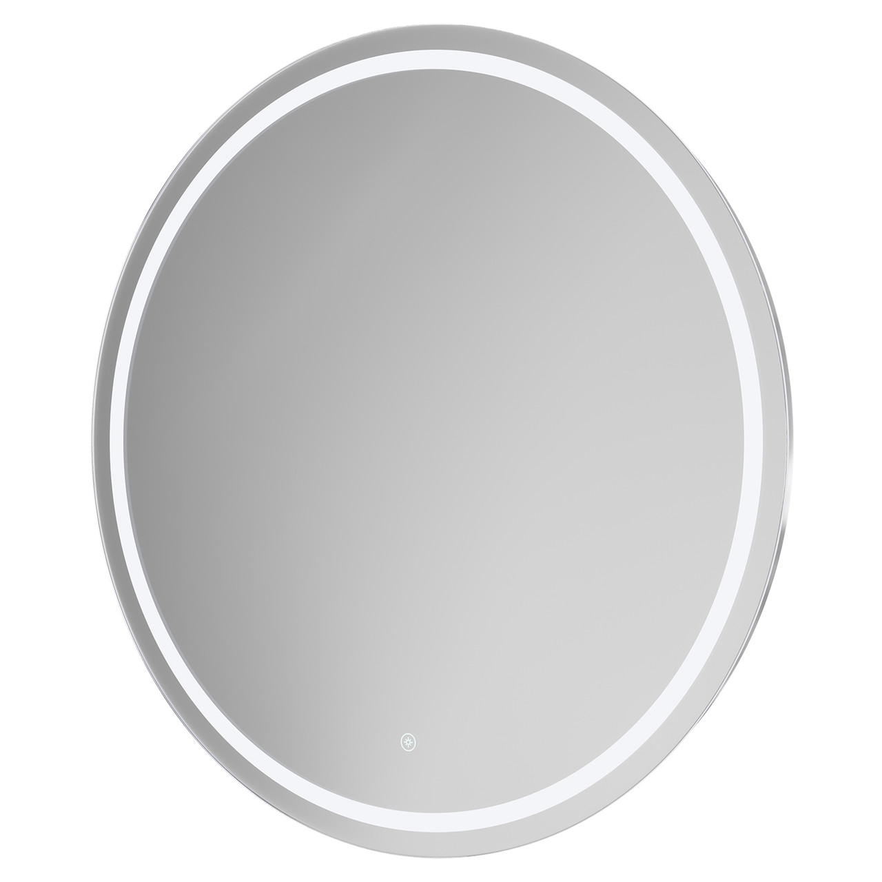 Canyata Round Illuminated Dimmable LED Mirror with Demister and Touch Sensor