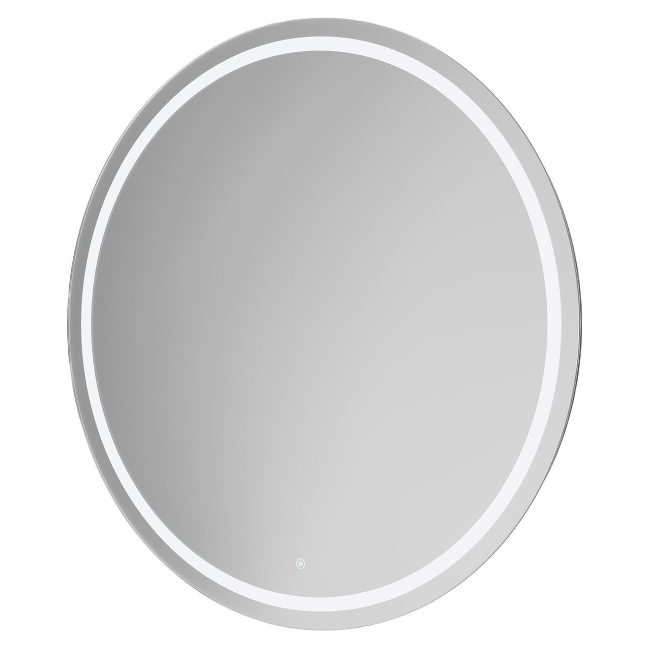 Canyata Round Illuminated Dimmable LED Mirror with Demister and Touch Sensor