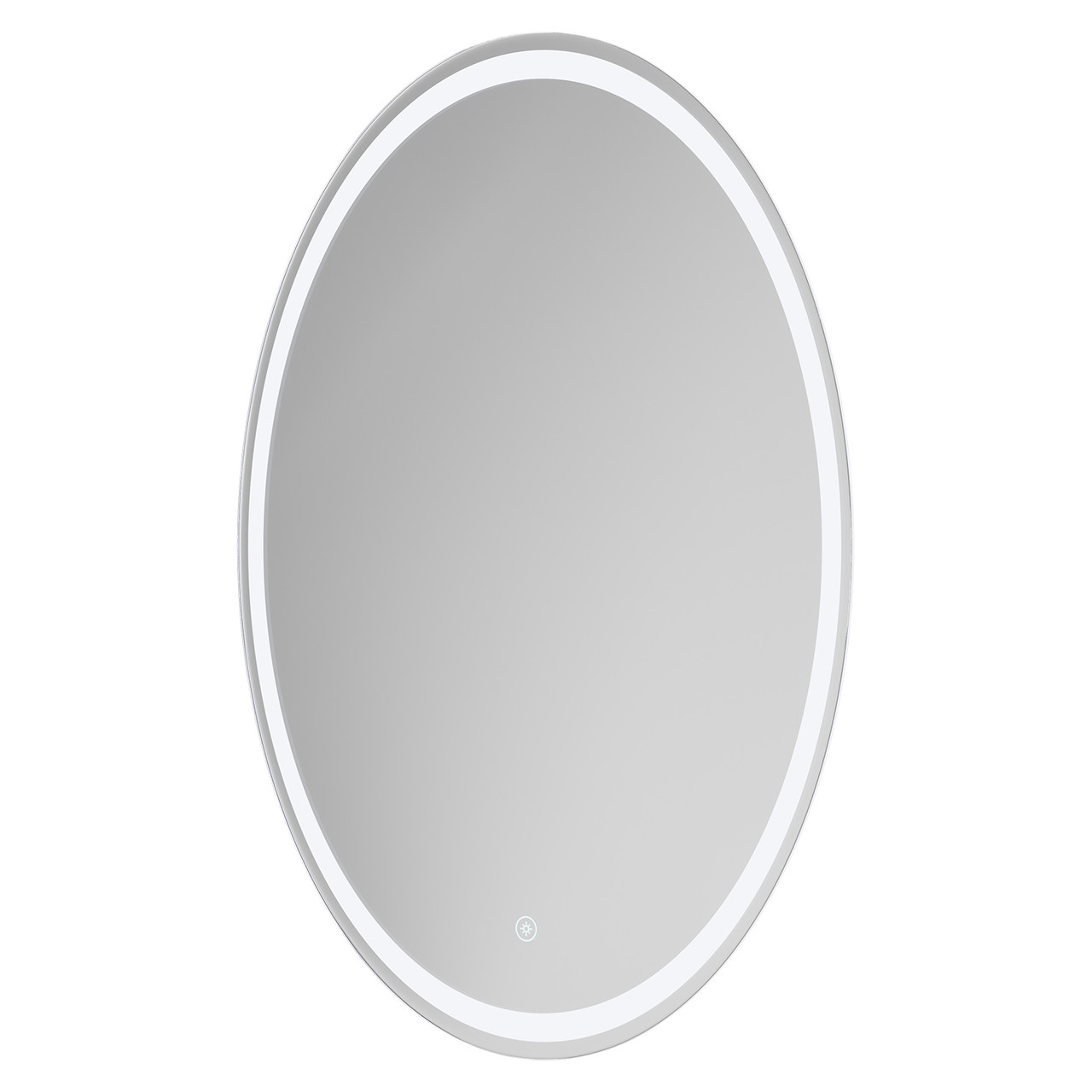 Manele Oval Illuminated Dimmable LED Mirror with Demister and Touch Sensor