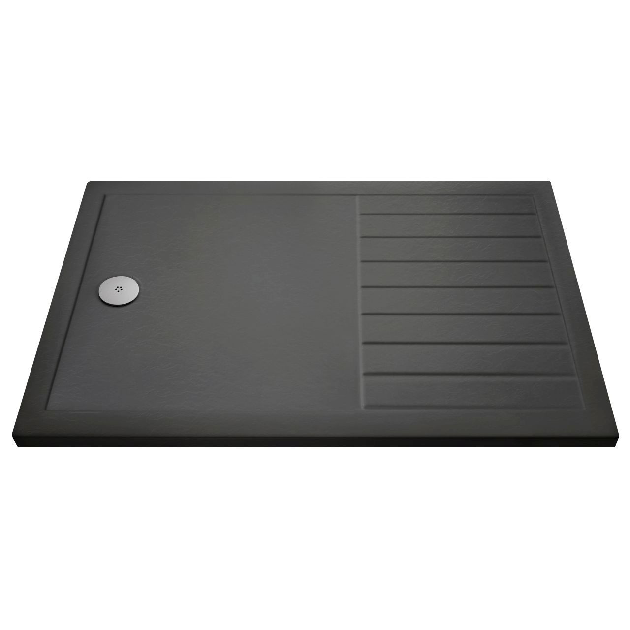 Nuie Rectangular Walk In Shower Tray with Centre Edge Waste