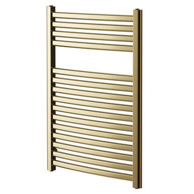 Wholesale Domestic Brushed Brass Colore Columbus Curved Heated Towel Rail | | Mild Steel | 800Mm X 600Mm