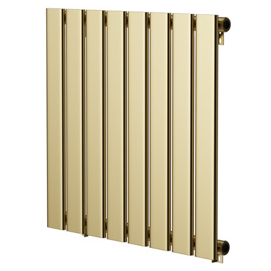 Wholesale Domestic Brushed Brass Colore Hudson Single Panel Radiator | | Mild Steel | 600Mm X 604Mm