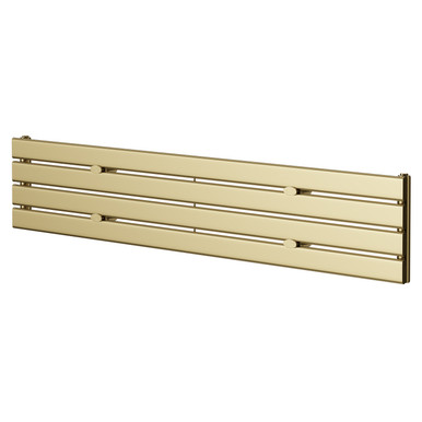 Hudson Heating Brushed Brass Colore Hudson Horizontal Single Panel Radiator | | Mild Steel | 300Mm X 1600Mm
