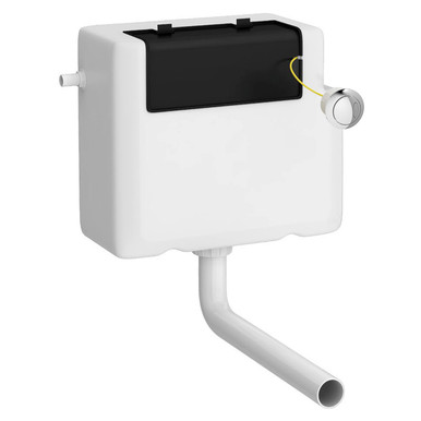 Nuie Chrome Dual Flush Concealed Cistern With Push Buttons | | Abs Polished | 340Mm X 296Mm X 142Mm