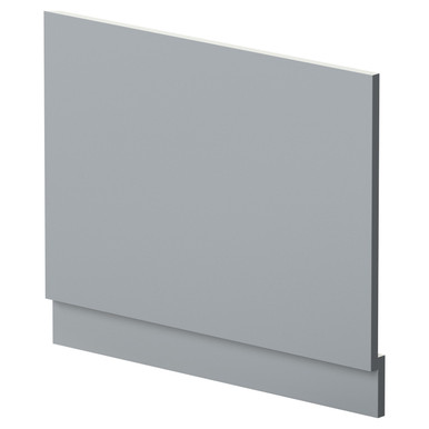Nuie Satin Grey Bath End Panel With Plinth | | Mfc | 700Mm