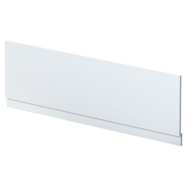 Nuie Satin White Bath Front Panel With Plinth | | Mdf | 1800Mm