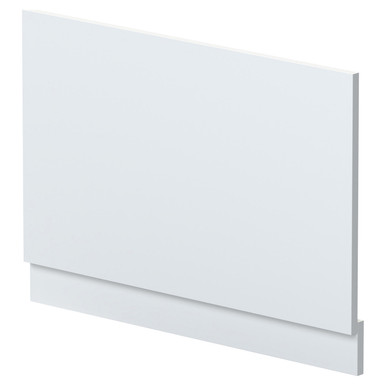 Nuie Satin White Bath End Panel With Plinth | | Mdf | 800Mm