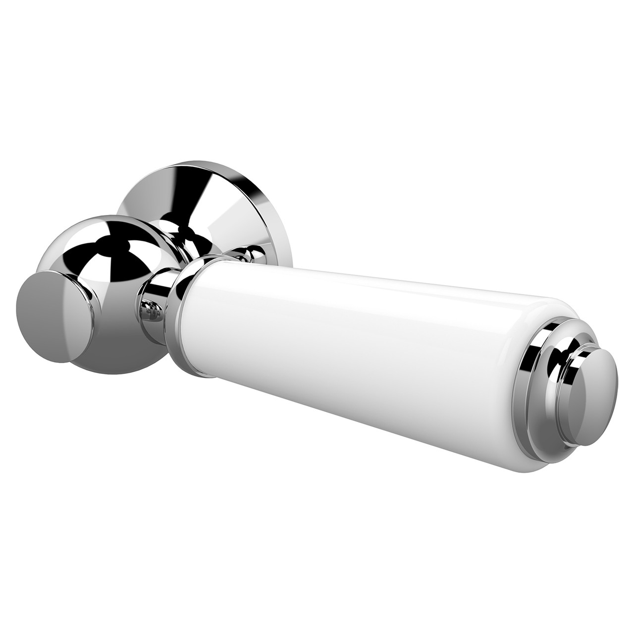 Old London and White Ceramic Cistern Flush Lever