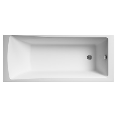 Nuie White Linton Eternalite Square Single Ended Bath | | Acrylic | 1800Mm X 800Mm