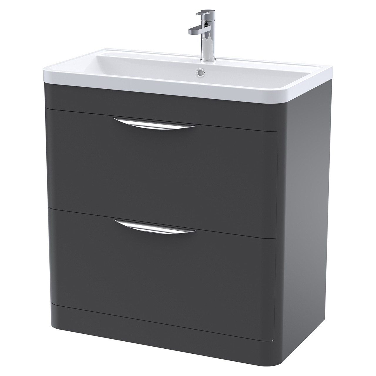 Nuie Parade 2 Drawer Vanity Unit and Polymarble Basin
