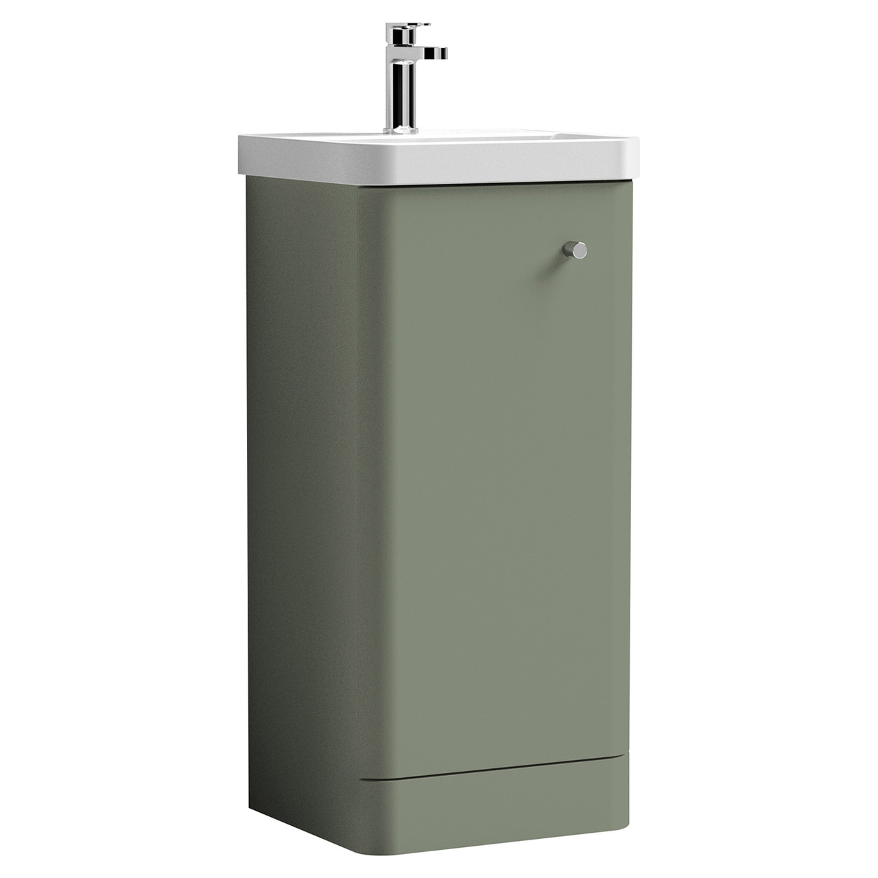 Nuie Core Single Door Vanity Unit and Thin Edge Basin