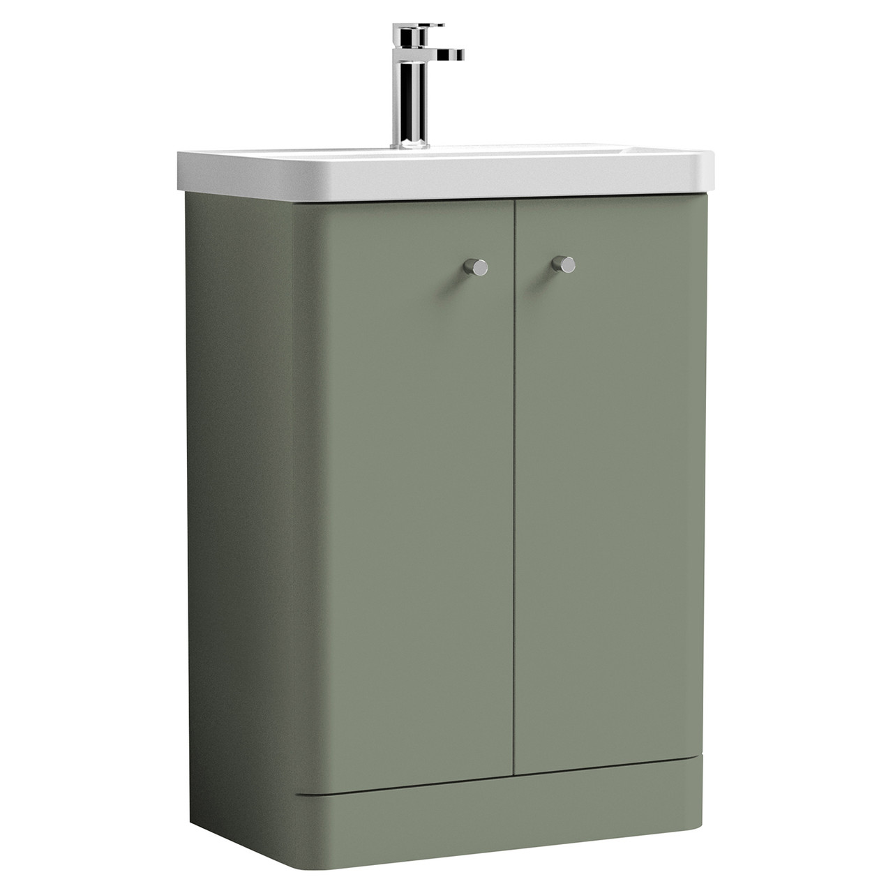 Nuie Core 2 Door Vanity Unit and Thin Edge Basin