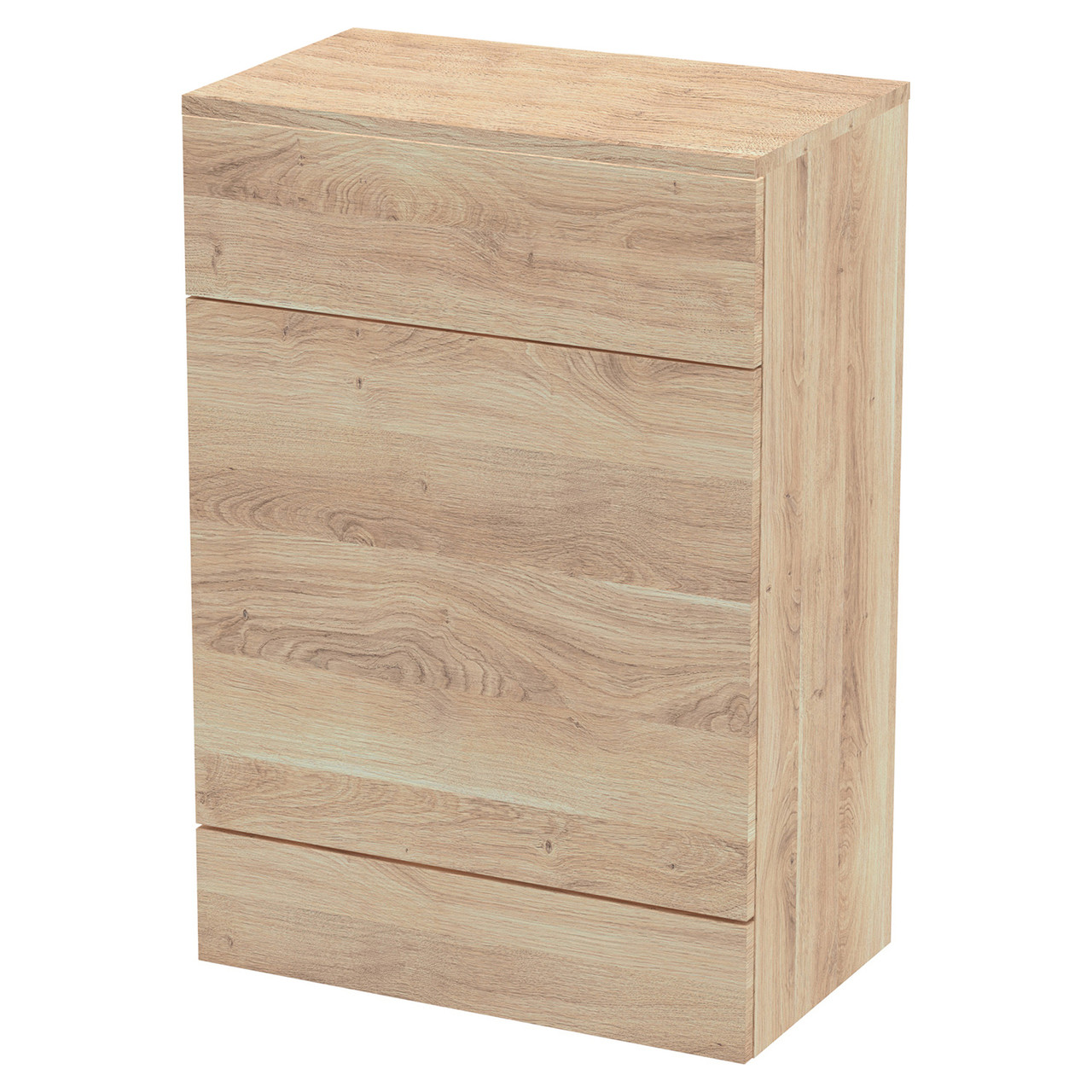 Hudson Reed Bleached Oak Fusion Woodgrain Combination Toilet Unit With Worktop | | Mfc | 600Mm