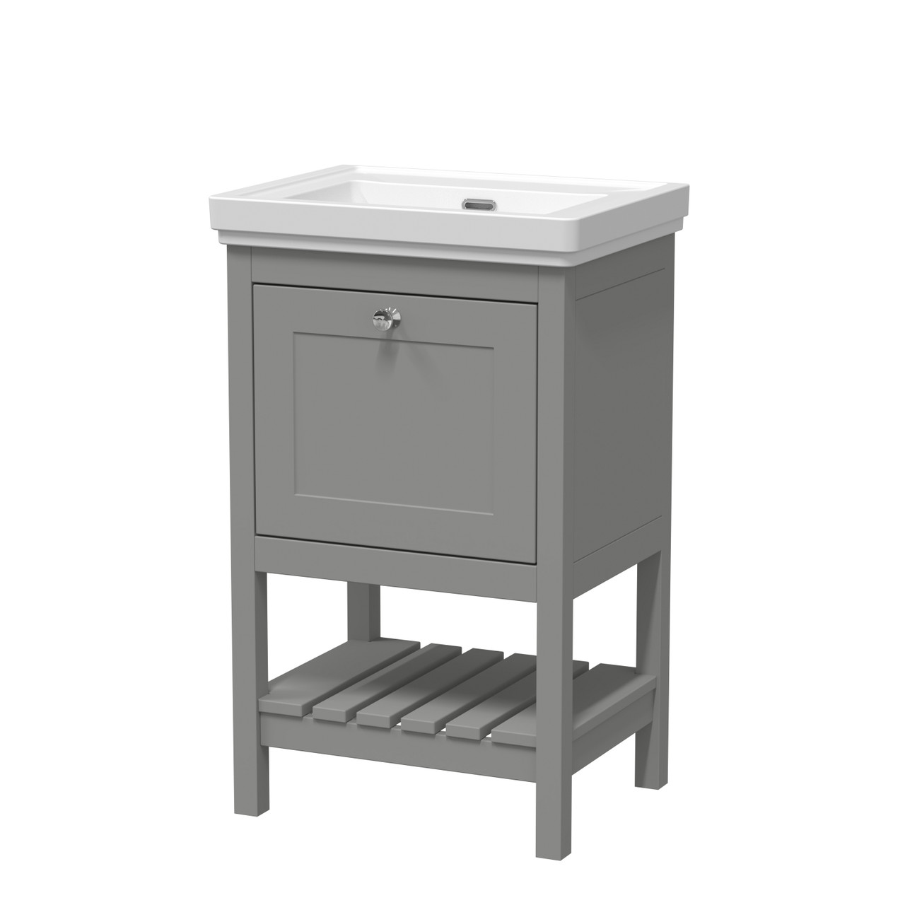 Old London Bexley Matt Single Drawer Vanity Unit and Classique Fireclay Basin