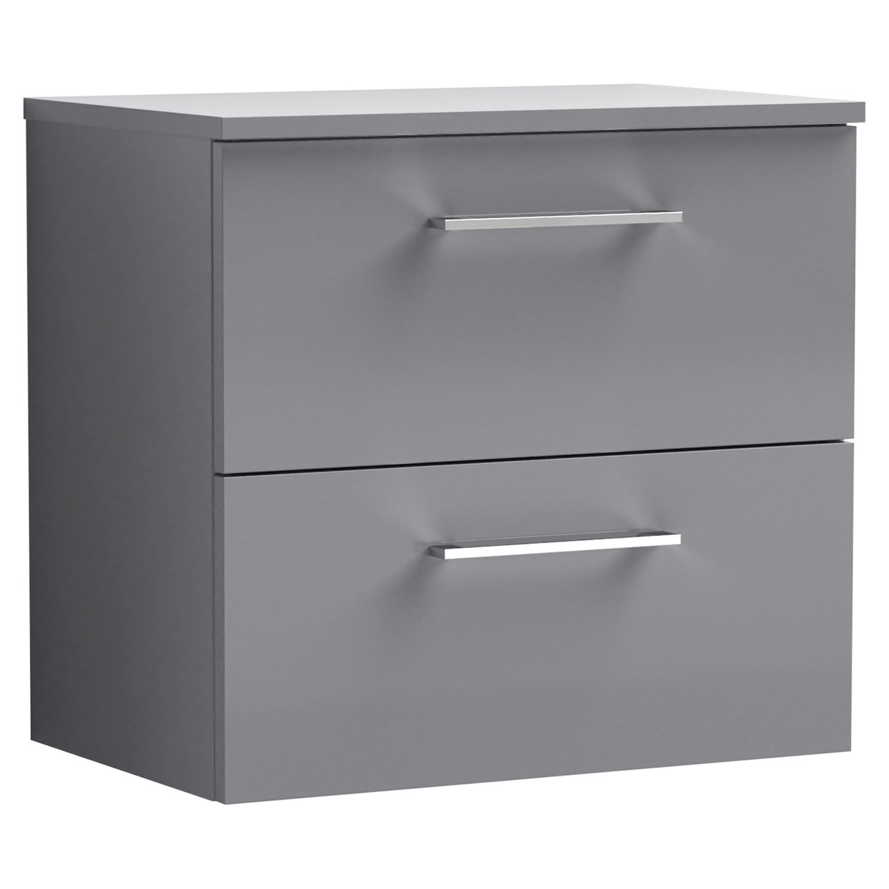 Nuie Arno Wall Hung 2 Drawer Vanity Unit with Worktop