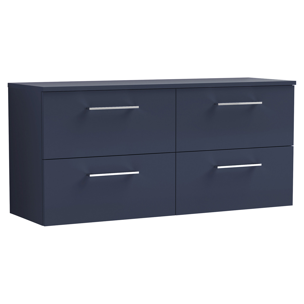 Nuie Arno Wall Hung 4 Drawer Vanity Unit with Worktop