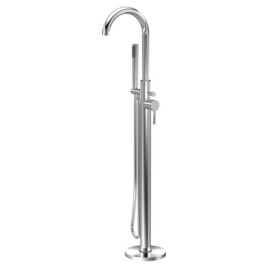 Nuie Chrome Aztec Freestanding Bath Shower Mixer Tap | | Brass/Abs | 200Mm X 1200Mm X 345Mm