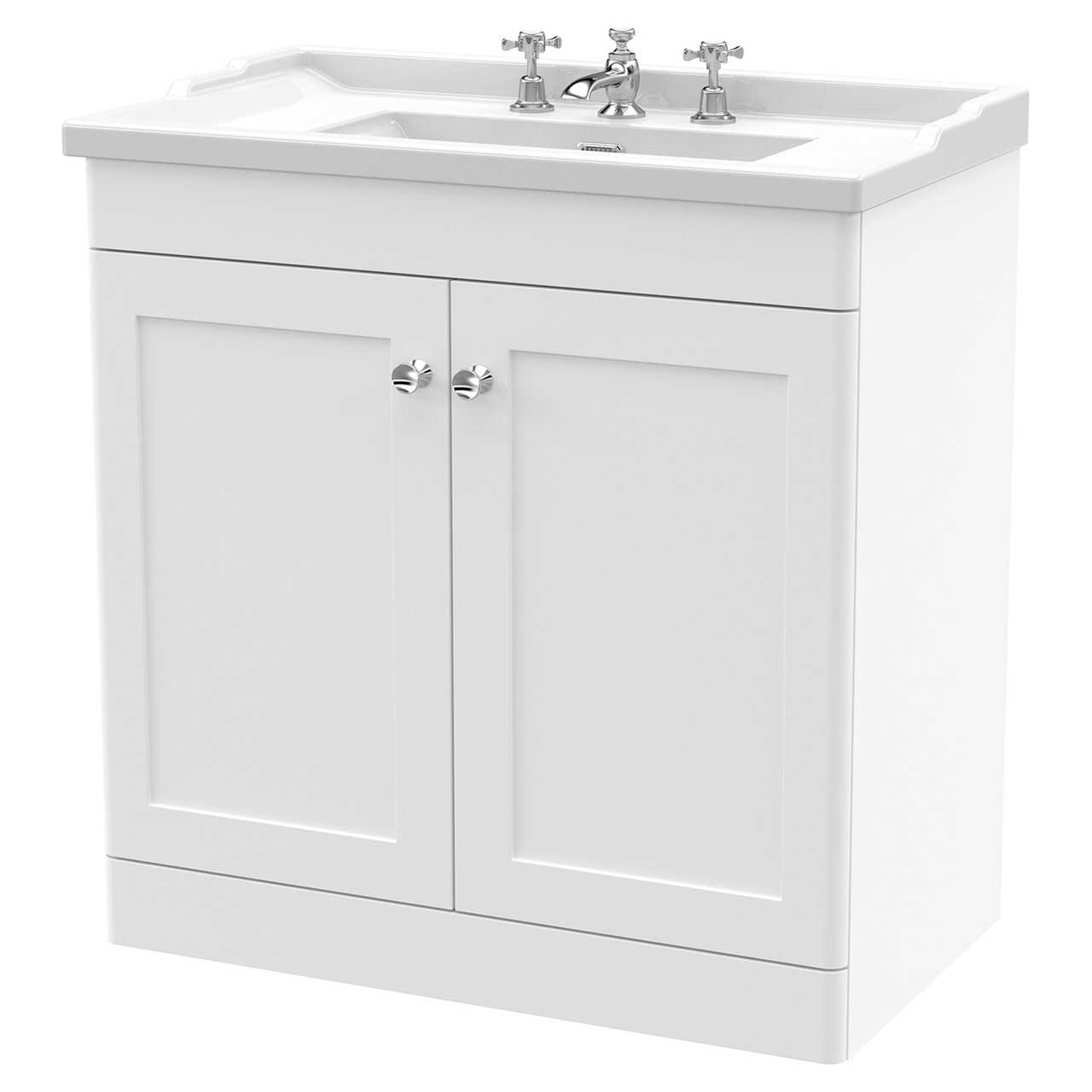 Nuie Classique 2 Door Vanity Unit and 35mm Profile Basin