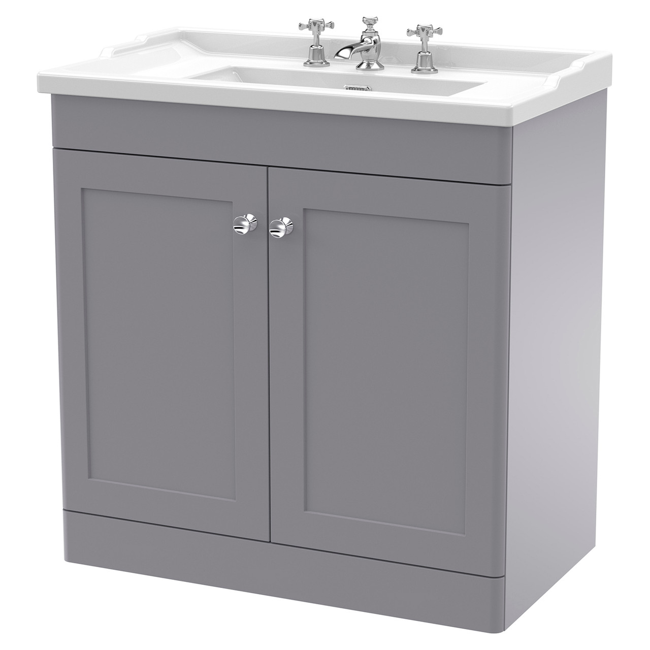 Nuie Classique 2 Door Vanity Unit and 35mm Profile Basin