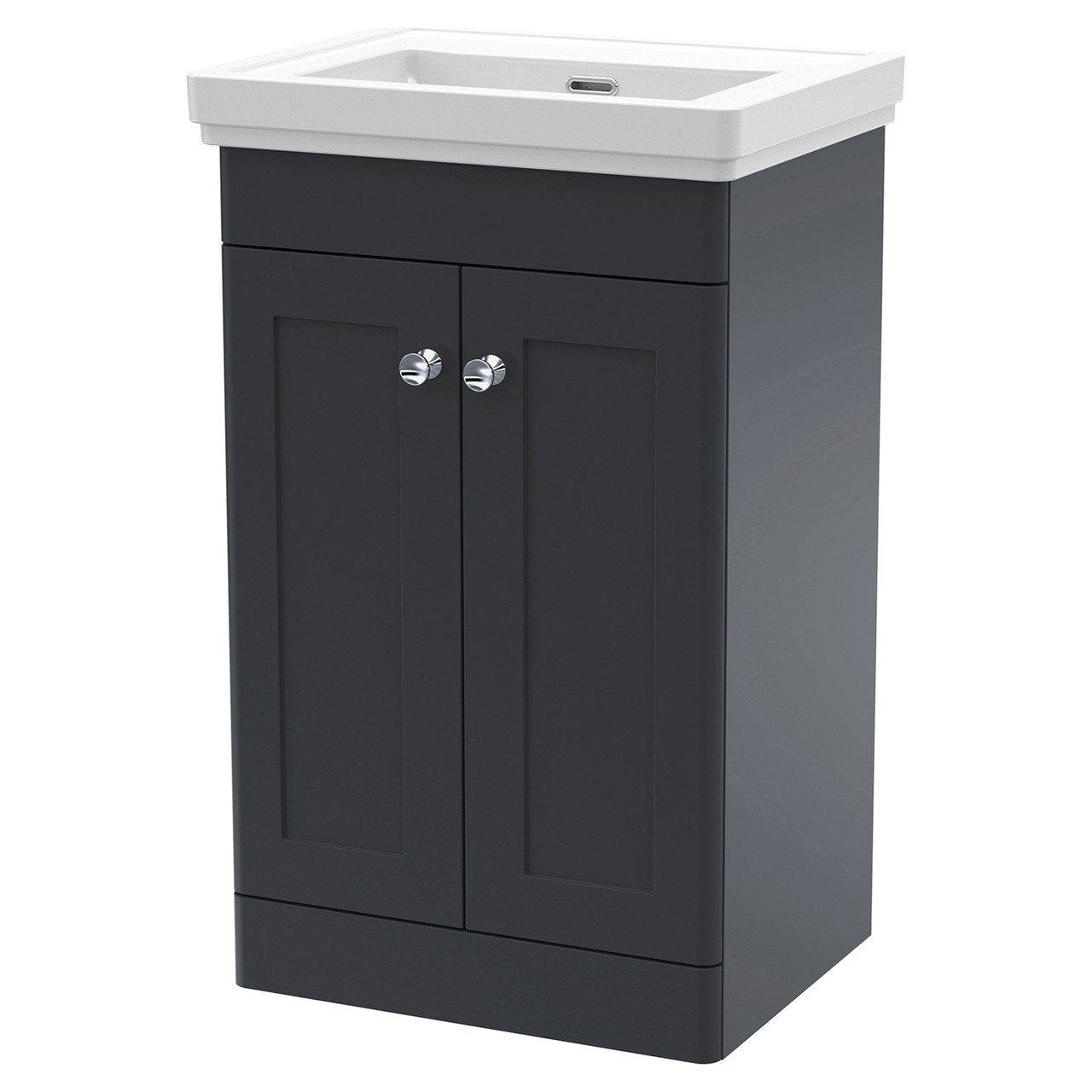 Nuie Classique Satin 2 Door Vanity Unit and 66mm Profile Basin