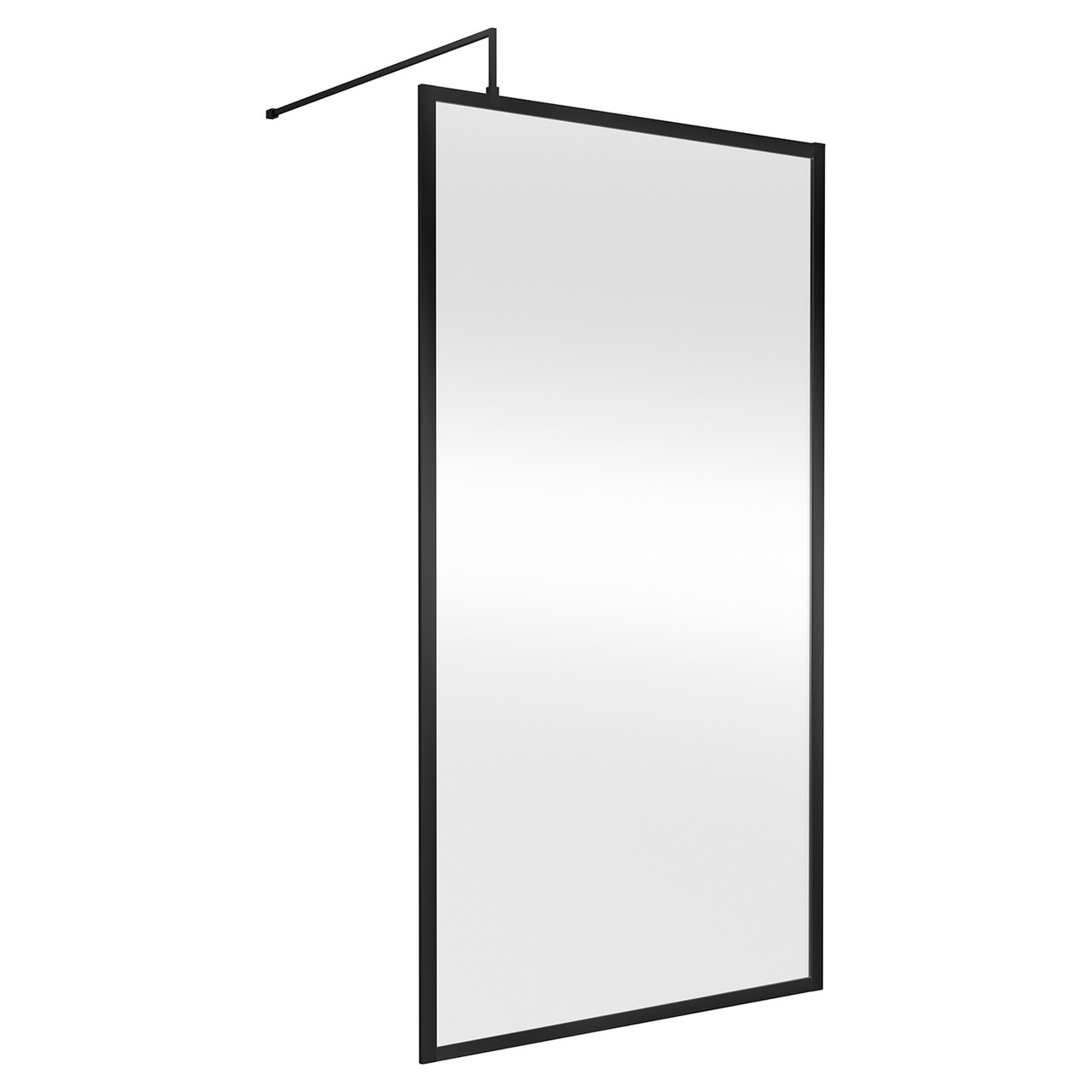 Hudson Reed Full Outer Frame Wetroom Screen With Support Bar