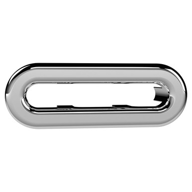 Old London Chrome Oval Overflow Cover | | Abs | 54Mm X 19Mm X 10Mm