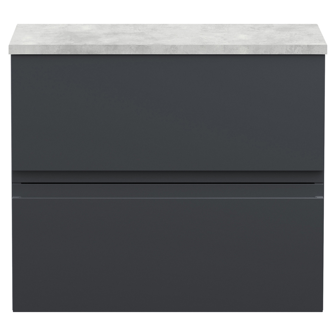 Hudson Reed Urban Wall Hung 2 Drawer Vanity Unit with Bellato Grey Worktop