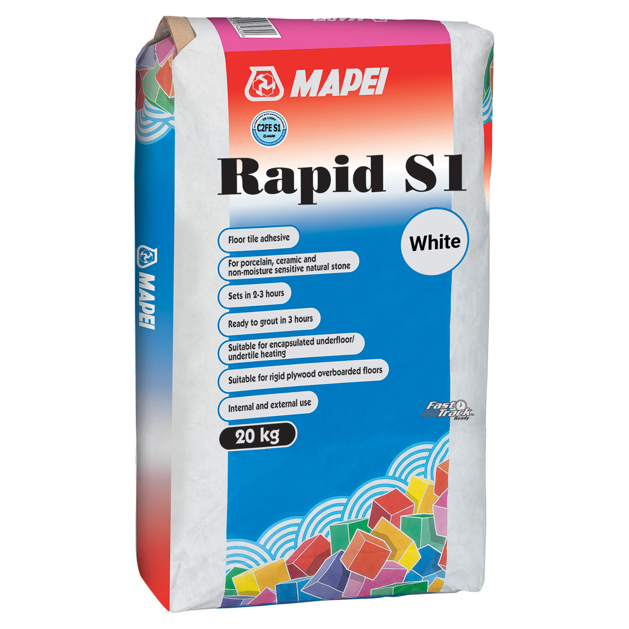 Mapei Rapid S1 20kg Quick Setting Floor Tile Adhesive