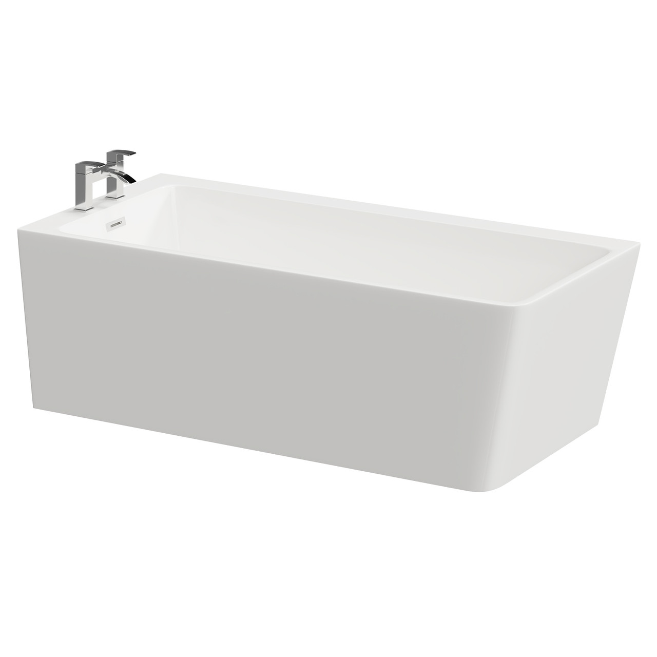 Ivy Left Hand Square Single Ended Freestanding Corner Fit Bath