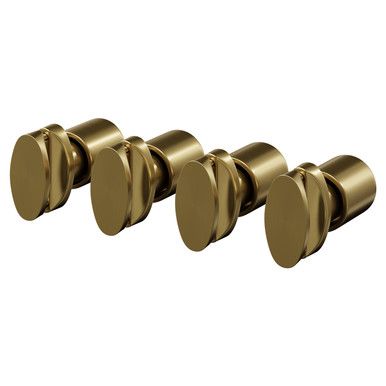 Colore Brushed Brass Boone Set Of 4 Horizontal Radiator Brackets | | Mild Steel