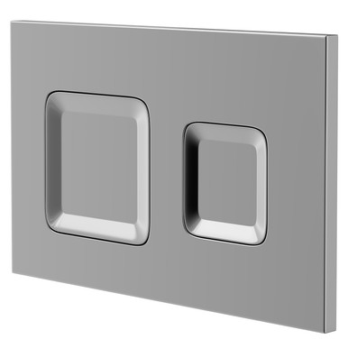 Wholesale Domestic Chrome Vienna Polished Mechanical Dual Flush Plate With Square Buttons For Jesi Cistern | | Abs | 267Mm X 170Mm X 11Mm