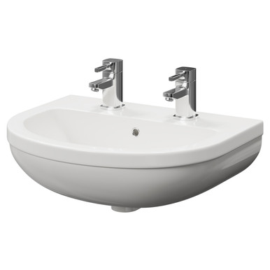 Wholesale Domestic White Ideal Basin With 2 Tap Holes | | Vitreous China | 560Mm