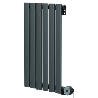 Boone Anthracite Horizontal Digital Thermostatic Electric Single Panel Radiator | | Mild Steel | 600Mm X 360Mm