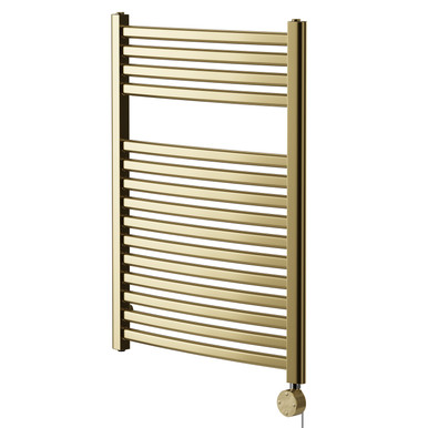 Wholesale Domestic Brushed Brass Columbus Colore Curved Digital Thermostatic Electric Heated Towel Rail | | Mild Steel | 800Mm X 600Mm