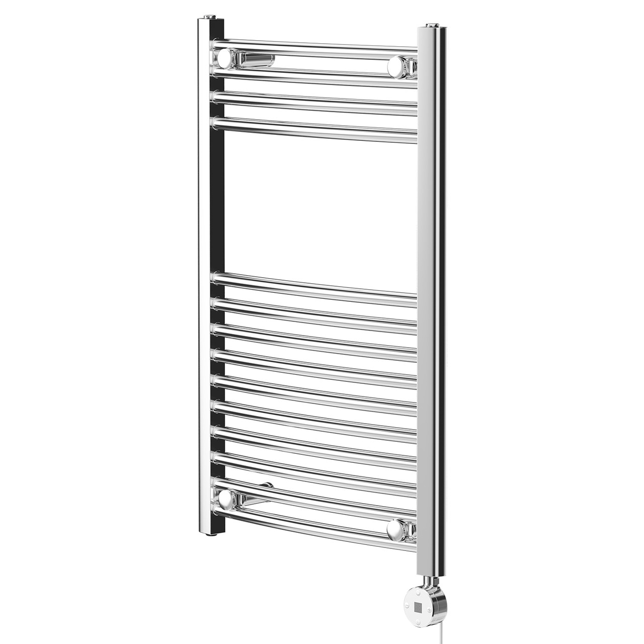 Wholesale Domestic Chrome Marco Curved Digital Thermostatic Electric Heated Towel Rail | | Mild Steel | 800Mm X 500Mm