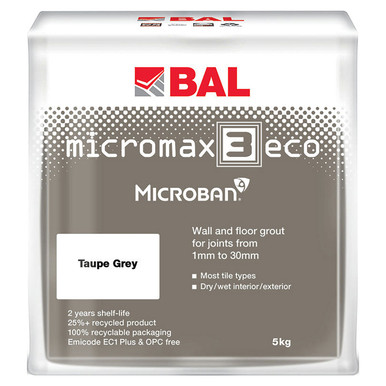BAL Micromax3 Eco Grey 5kg Flexible Wall and Floor Tile Grout, alternate view 3