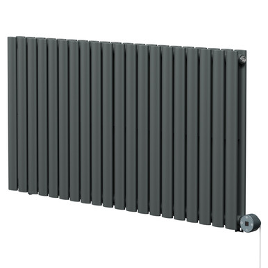 Boone Anthracite Horizontal Digital Thermostatic Electric Double Panel Radiator | | Mild Steel | 600Mm X 1200Mm