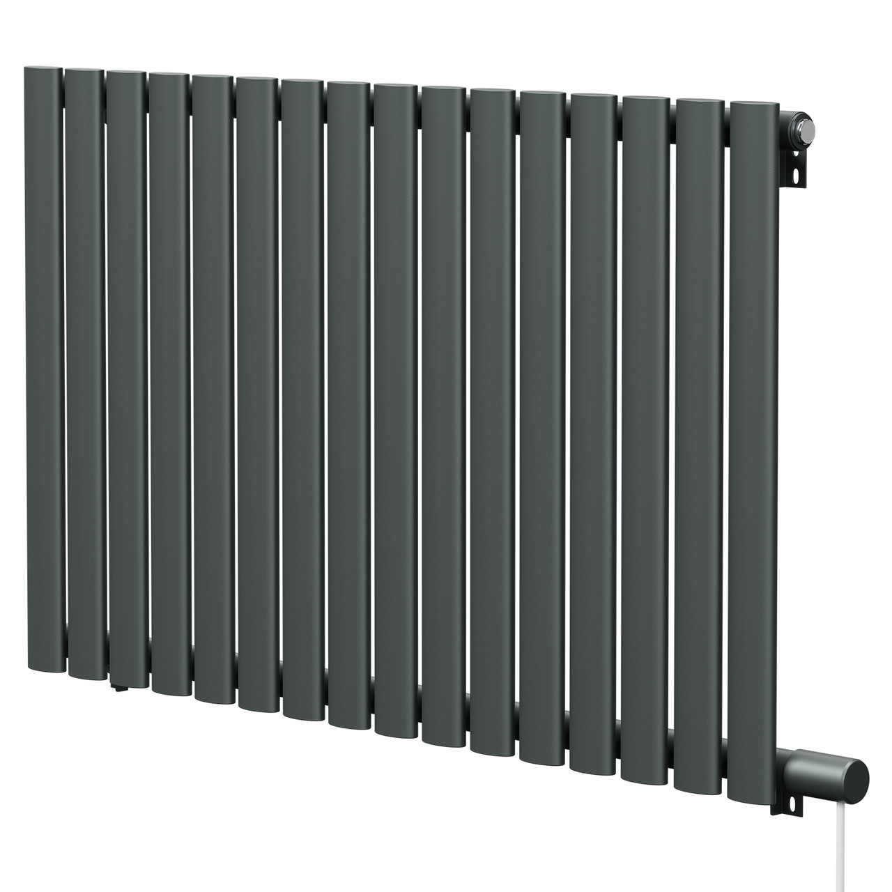 Boone Anthracite Horizontal Electric Single Panel Radiator | | Mild Steel | 600Mm X 960Mm