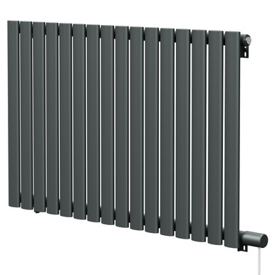 Boone Anthracite Horizontal Electric Single Panel Radiator | | Mild Steel | 600Mm X 960Mm