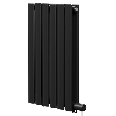Boone Matt Black Colore Horizontal Electric Double Panel Radiator | | Mild Steel | 600Mm X 360Mm