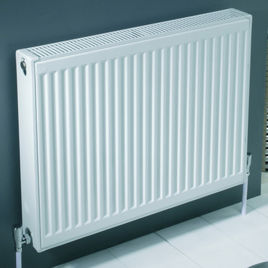 Kartell White K-Rad Kompact Type 21 Double Panel With Single Convector Horizontal Radiator | | Mild Steel | 400Mm X 1200Mm