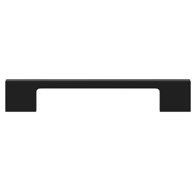 Nuie Matt Black Elder Slim Line Furniture Handle | | Zinc Alloy | 128Mm