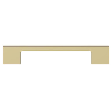 Nuie Brushed Brass Elder Slim Line Furniture Handle | | Zinc Alloy | 128Mm