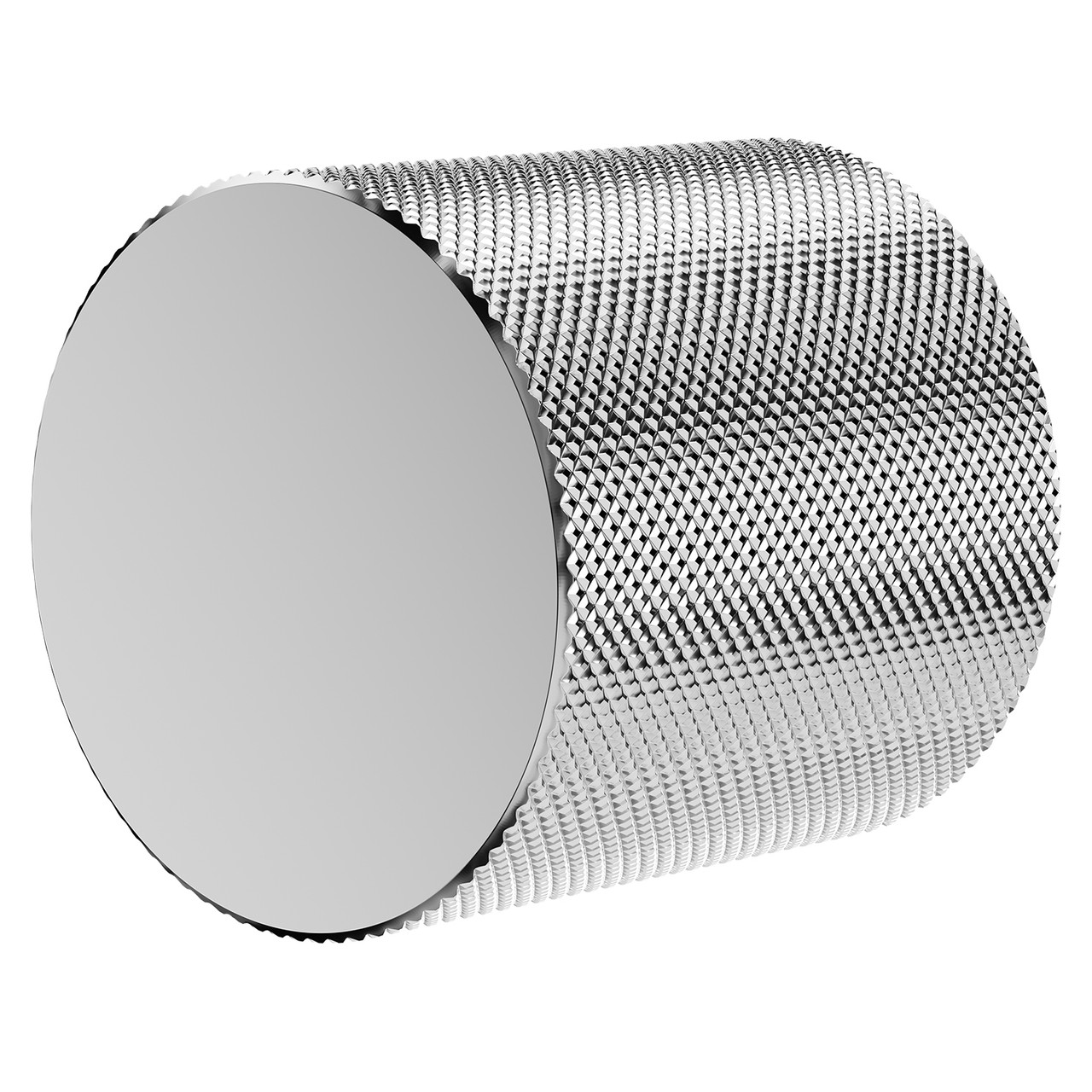 Nuie Cedar Chrome Knurled Knob Furniture Handle