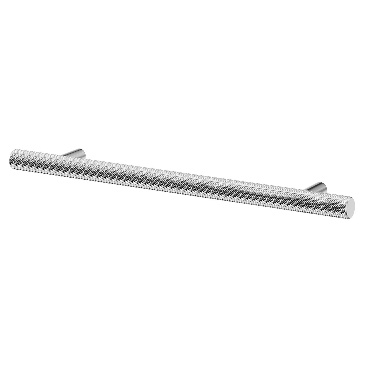 Nuie Cedar Chrome Knurled Bar Furniture Handle